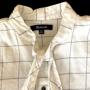 Checkerboard flannel shirt